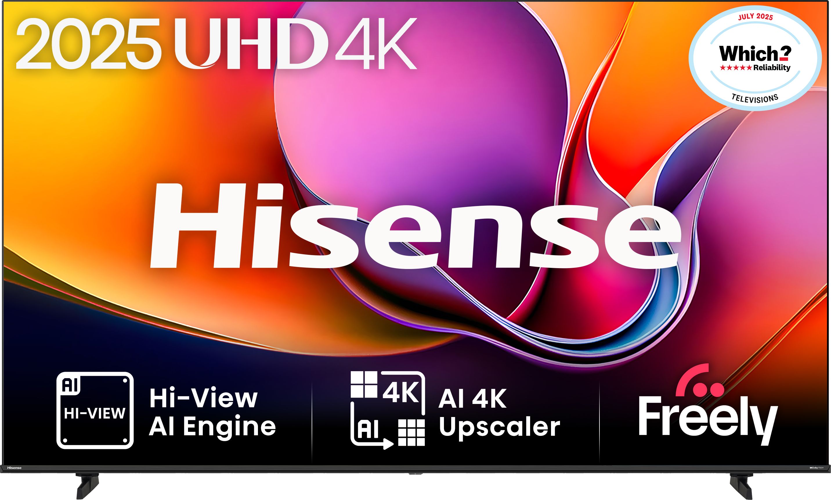 Hisense 85-inch 4K Ultra HD LED TV - Black